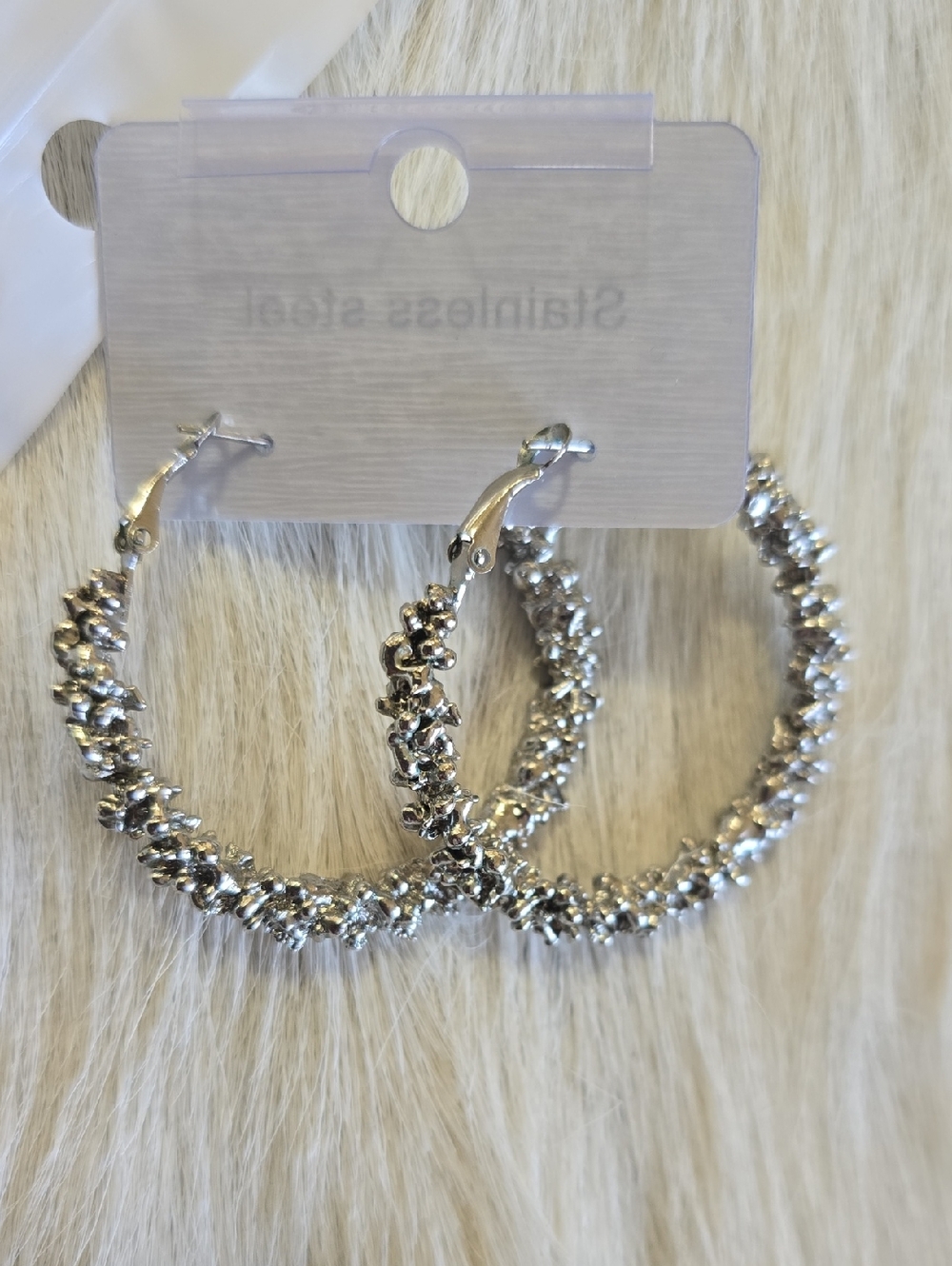 Sparkle Hoop Earrings - Picture 4 of 5